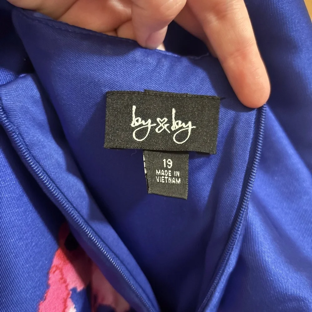 By By Prom Dress Floral Size 19 EUC - Picture 7 of 9